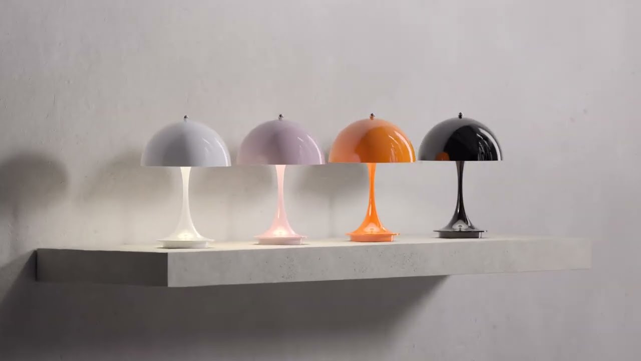 Louis Poulsen NEW Panthella Portable Metal Table Lamp | Design by Verner Panton