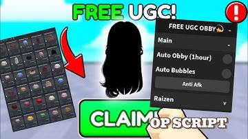 [FREE ROBLOX LIMITED] FREE UGC OBBY - | Auto Obby, Auto Rebirth, Auto Bubbles