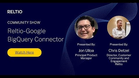 Reltio Google BigQuery Connector