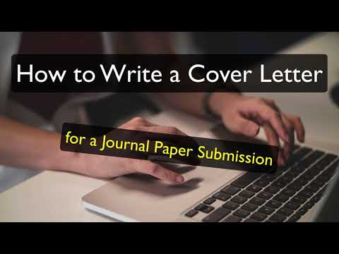 how to write journal submission cover letter