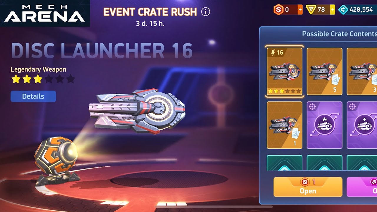 Spending ACoins Until I Get Disc Launcher 16 Mech Arena YouTube