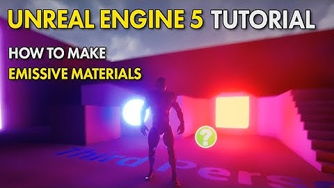 Unreal Engine 5 UE5 Free Tutorial - Making Emissive Materials Pop With Post Processing