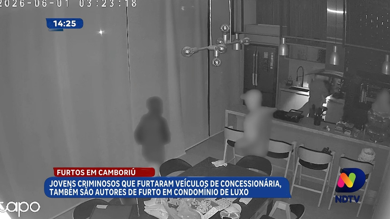 Furtos em Camboriú: jovens são suspeitos de invadir condomínio de luxo