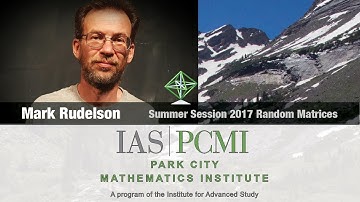 Mark Rudelson (2.1) Delocalization of the eigenvectors of random matrices, part 2.1