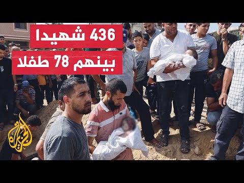 وزارة الصحة في قطاع غزة: ارتفاع عدد الشهداء إلى 436 وإصابة نحو 2300