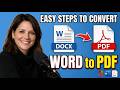 How to Convert Word to PDF Tutorial (+Bonus Tips)