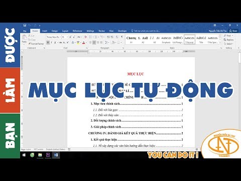 Video: Cách Viết Mục Lục