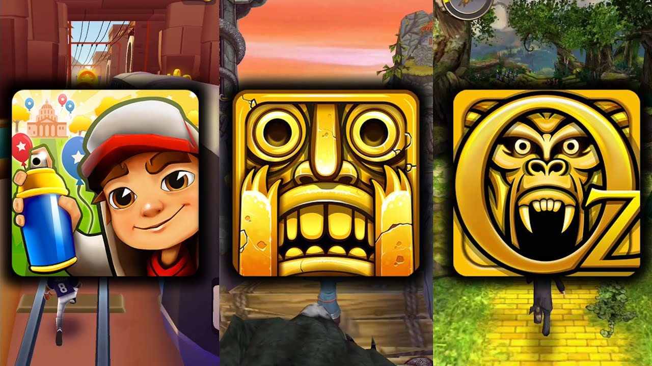 Subway Surfers Vs Temple Run 2 Sky Summit Vs Temple Run Oz - YouTube