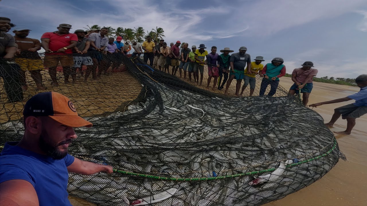 අම්මෝ! මෙච්චර මාළු ගොඩක් එකපාරට? 😱 | Traditional Fishing in Sri Lanka | On My Way