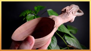 Making the most beautiful spoon out of wood cherry. DIY