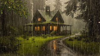 Super Heavy Rain for FAST Sleep  Deep Sleep with Heavy Rain on Tin Roof, Relax, Study, ASMR