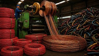 Old Rubber Pipes Recycled into New Electric Strong Wires || Most Amazing Process of Recycling 