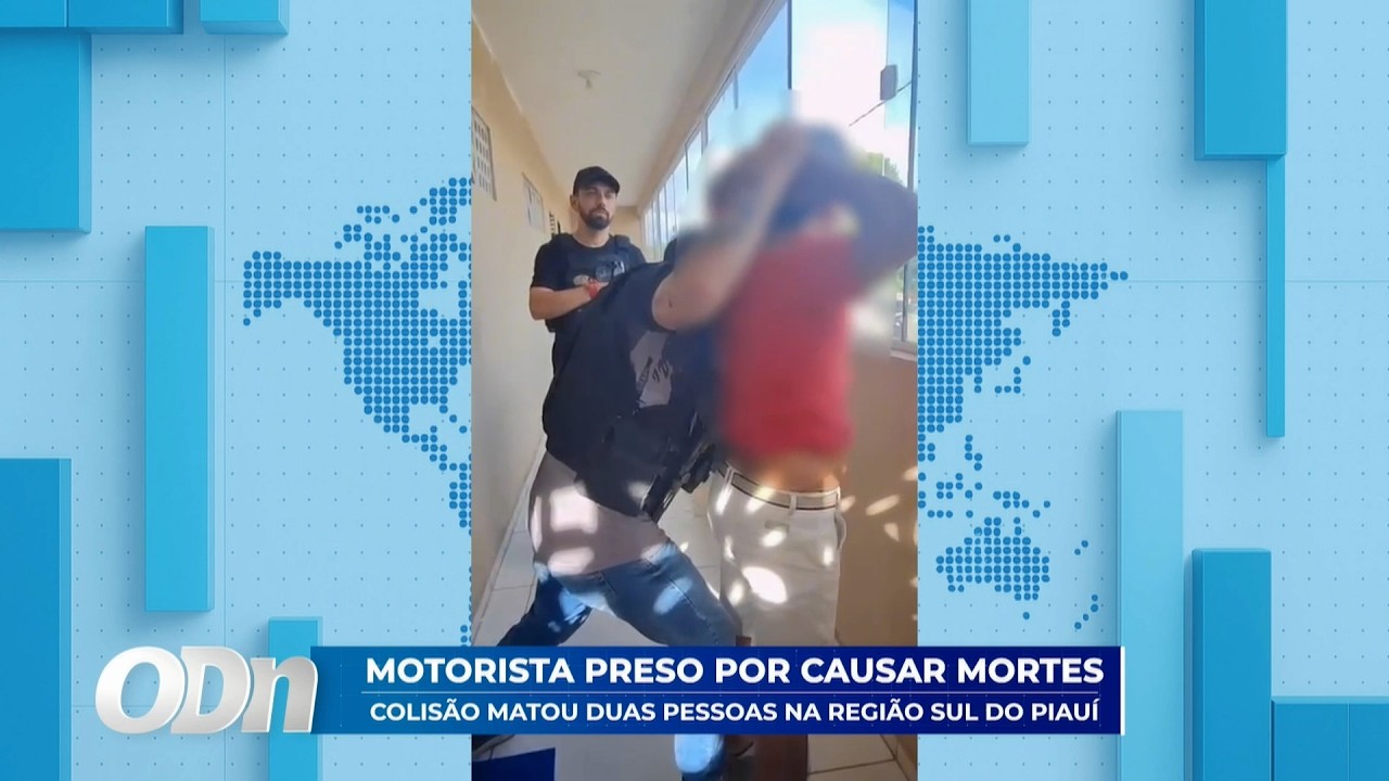 Motorista preso por causar mortes: Colisão matou duas pessoas na região sul do Piauí 10 03 2026