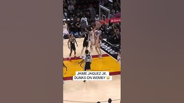 Wemby gets Dunked on by Jaime Jaquez Jr #wemby #nba