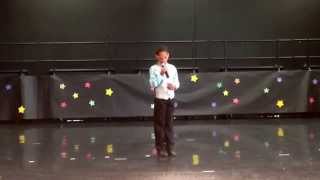 Star Spangled Banner Jerrelle Clark at the Talent Show 2014
