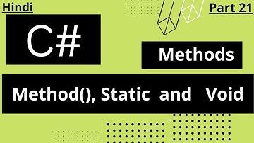 C Sharp Methods tutorial in Hindi@arvindprogramming