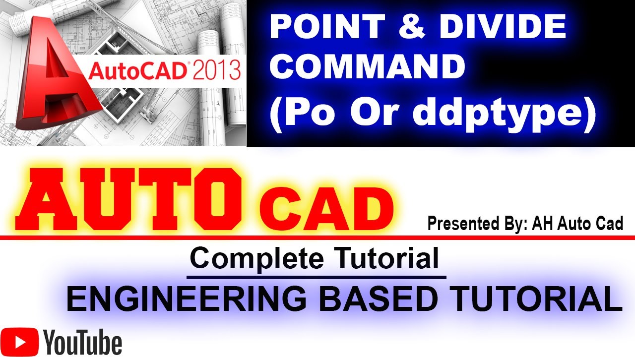 Point and divide Command Po Or ddptype [Auto Cad Complete tutorial ...