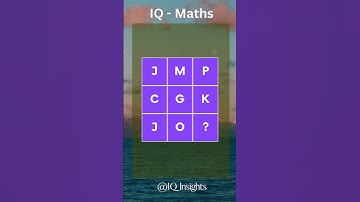 What letter should replace the question mark?🤔