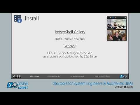 dbatools for Systems Engineers and Accidental DBAs by Chrissy LeMaire