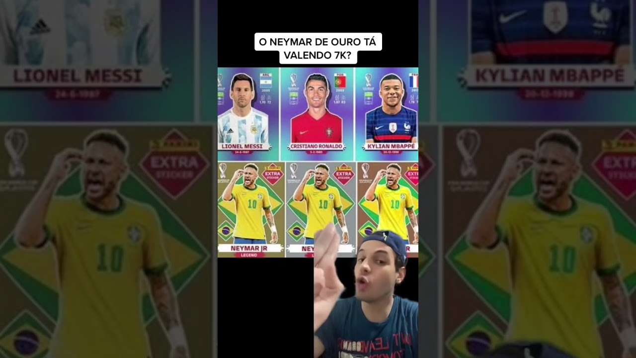 Kylian Mbappé  Figurinhas da copa, Cr7 vídeo, Futebol