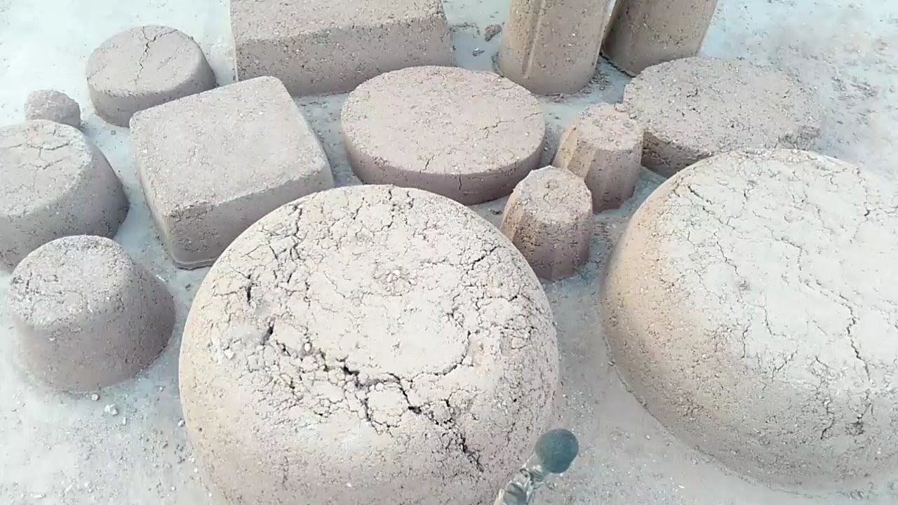 ASMR | Gritty red dirt floor  crumbling Super dusty crunchy | Sand cement asmr satisfying Crumble