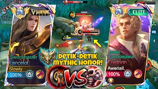 SUPER HARD GAME!😱 GLOBAL LANCELOT VS PRO FREDRINN! INTENSE MATCH! - Mobile Legends