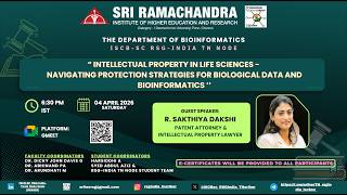 Intellectual Property in Life Sciences Bioinformatics & Biological Data Protection R Sakthiya Daks