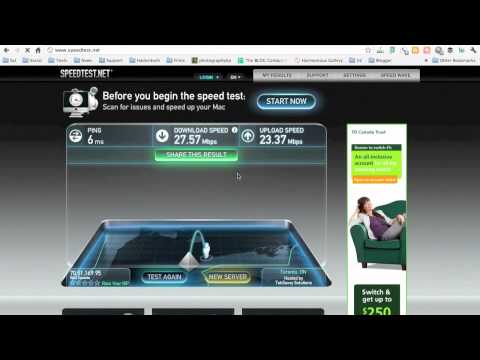 Bell Fibe 25 Upload 25 Download Speed Test