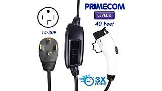 Check Out This Great Deal Primecom Level-2 Electric Vehicle Charger 220 Volt 30, 35, 40, And 5..