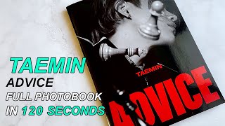 💎 Page by Page: TAEMIN - ADVICE Photobook in 120 Sec! (4K) 💎 #taemin #shinee #shineetaemin #shawol
