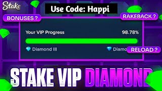 Finally Reached VIP Diamond on Stake ✨