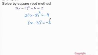 Solve Quad Equation: Perfect Square
