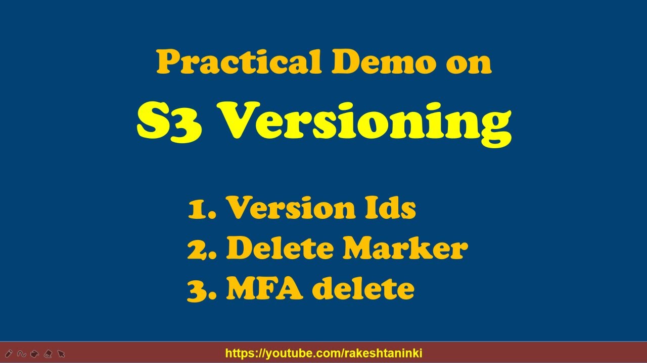 Practical #demo on AWS S3 #Versioning #demo | Cloud Computing in Telugu ...