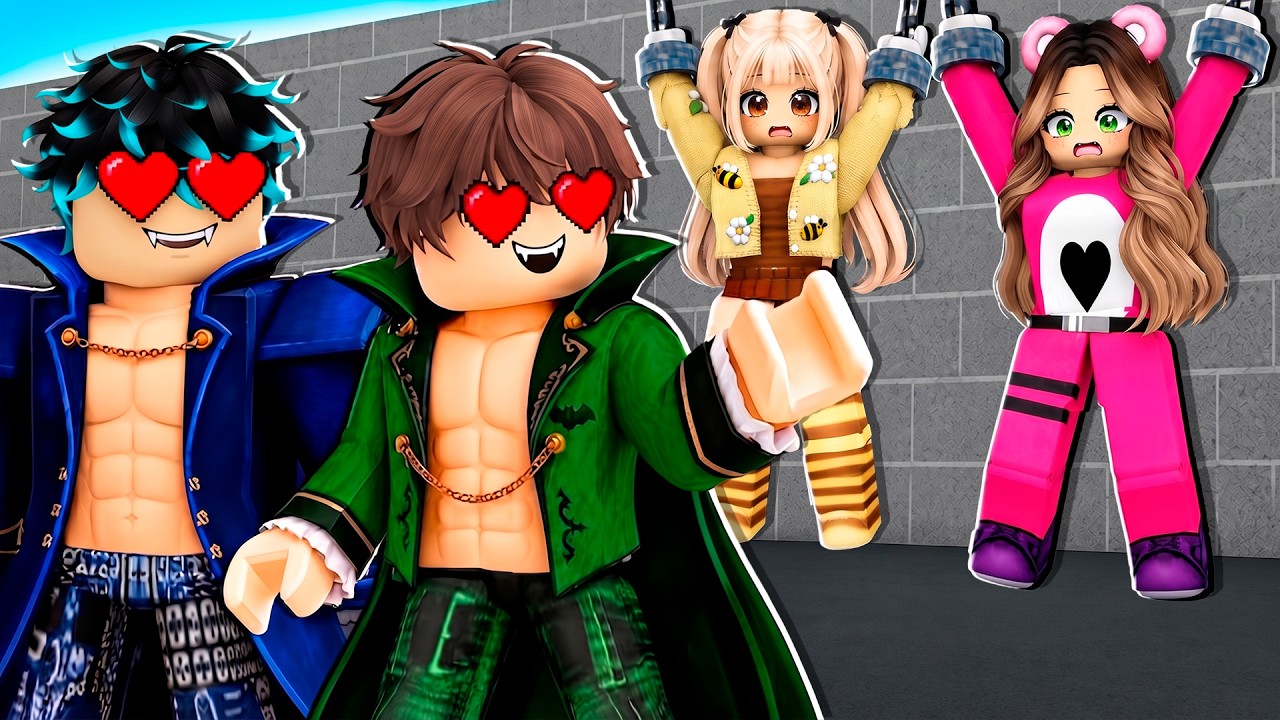 ATRAPADAS por CHICOS VAMPIRO en Roblox