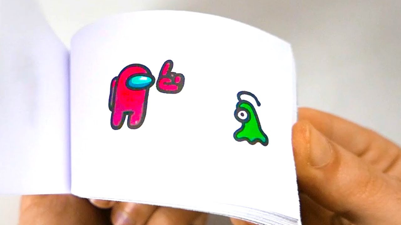 Mini Crewmate Kill Animation / Among us Flipbook - YouTube