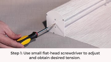 How to Adjust the Tension on Cordless Cassette Roller Shades