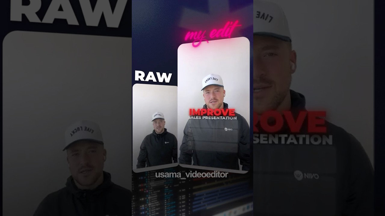 Raw footage vs. the final masterpiece! 🎬✨