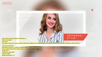 Modern slideshow v2 | After Effects Template | VideoHive 26154221