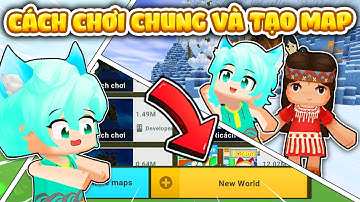 Hướng Dẫn Cách chơi chung và tạo map Với Bạn Bè Trong Mini World | Yabun