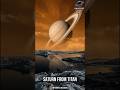 This Is What Saturn Looks Like From Titan #space #universe