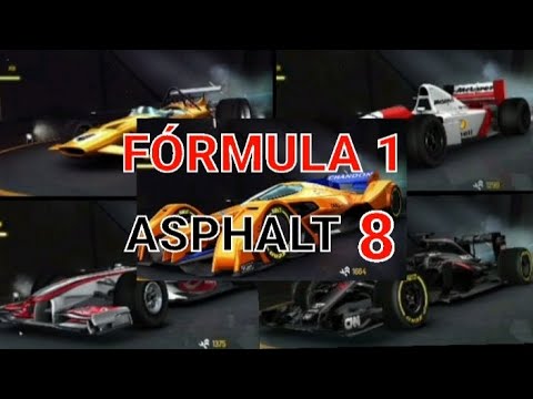 CORRENDO COM OS 5 CARROS DE FÓRMULA 1 DO ASPHALT 8 (Amo esses mosquitos kkkkkkkkkkkkk)
