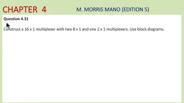 Exercise 4.31 - (16x1) Multiplexer Using Two 8x1 Multiplexers and One 2x1 Multiplexer