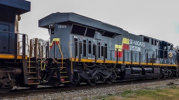 CSX 3103 Leads W/CSX 1982 Seaboard System HU Trailing 