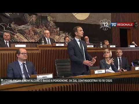 ELEZIONI: FASAN A MONFALCONE E BASSO A PORDENONE, OK DAL CENTRODESTRA | 15/01/2025