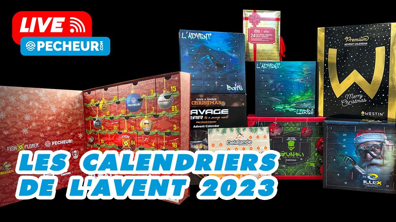 Les calendriers de l'Avent pêche 2023 - YouTube