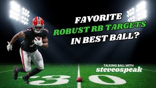 How to Build a Successful Robust RB Team in Best Ball Now!