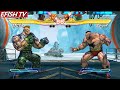 Jack X Yoshimitsu Vs Zangief Blanka Hardest AI Street Fighter X Tekken 