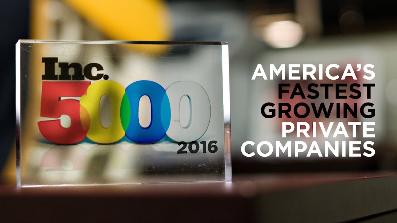 2016 Inc 5000 Ranking Announcement - YouTube