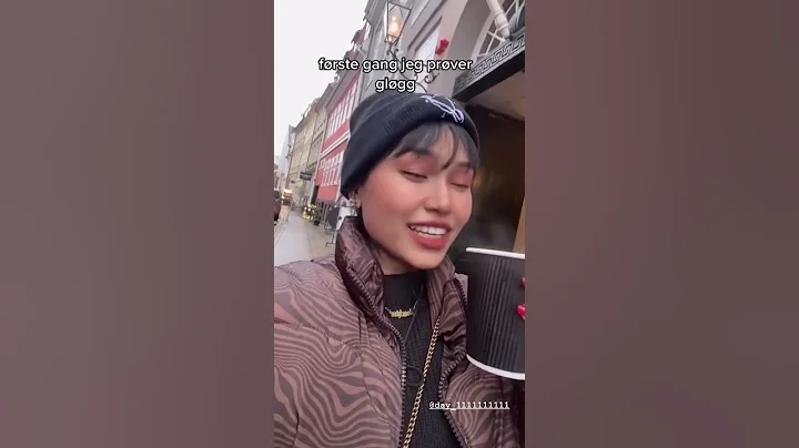 første gang jeg prøver gløgg - first time I try mulled wine