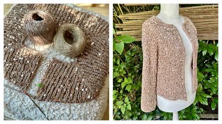 Rvo Cardigan im Halbpatent - Funkelcardigan Teil 2